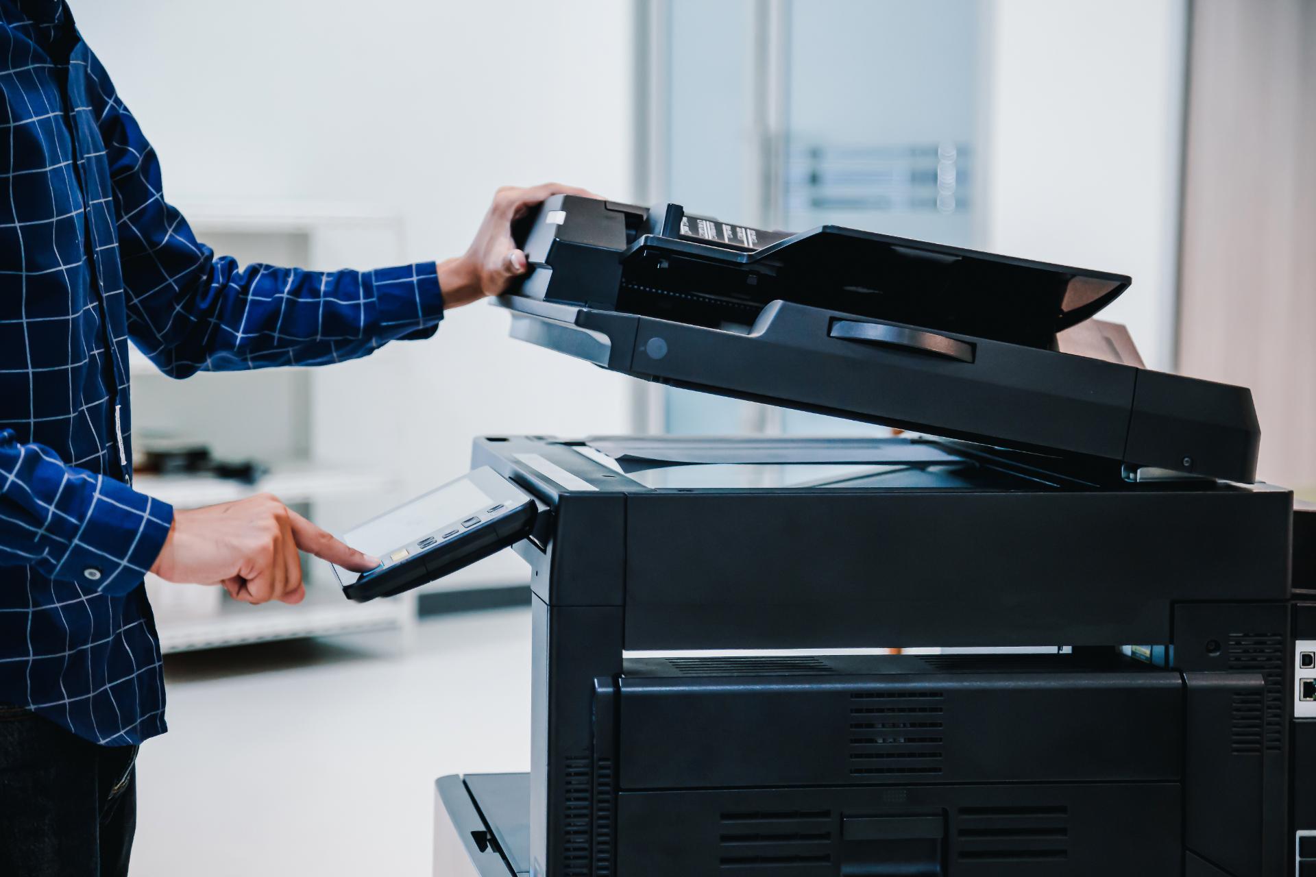 Utilisation d'une photocopieuse moderne